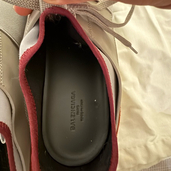 Balenciaga Gray and Red Sneakers - Picture 5 of 6